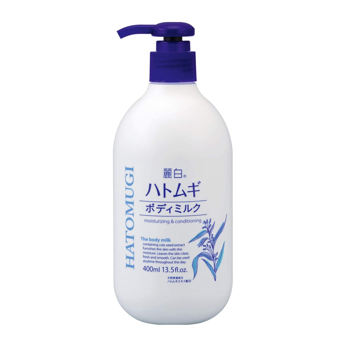 KUMANO COSME - REIHAKU HATOMUGI MOISTURIZING & CONDITIONING THE BODY MILK Body milk with coix seed extract (rice kernel), 400 ml