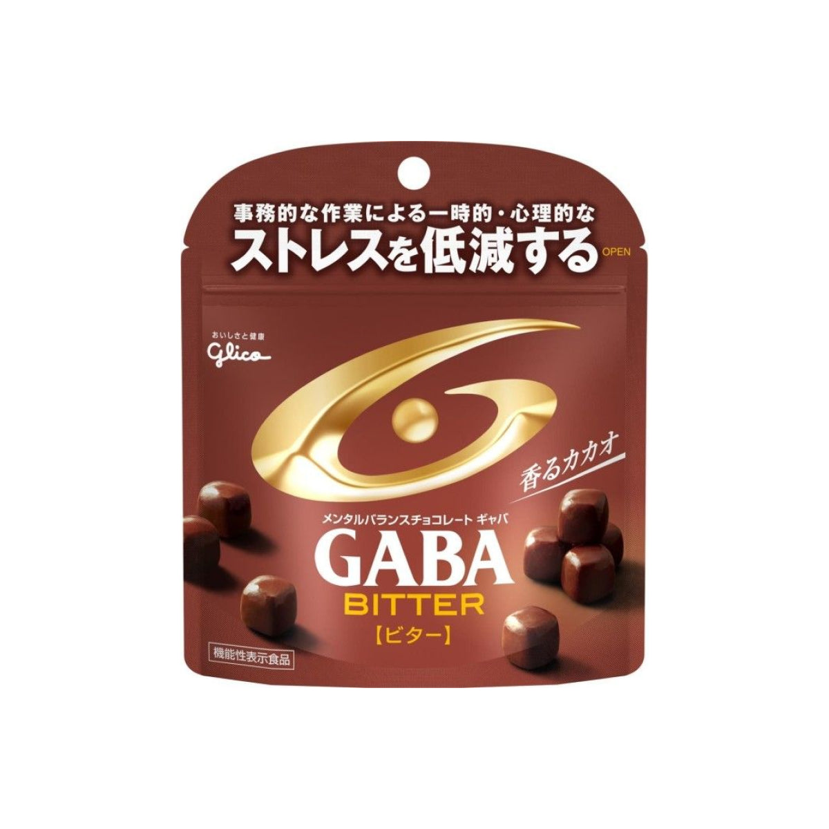 GLICO MENTAL BALANCE CHOCOLATE GABA BLACK, 51 g Black chocolate with gaba