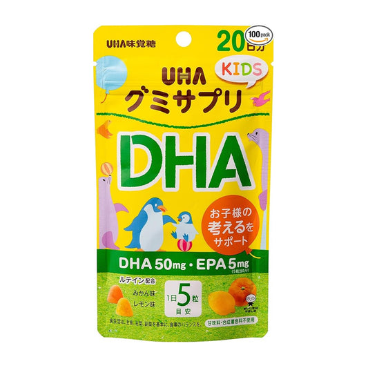 UHA MIKAKUTO DHA Комплекс Омега-3 та Лютеїн для дітей, 100 шт.