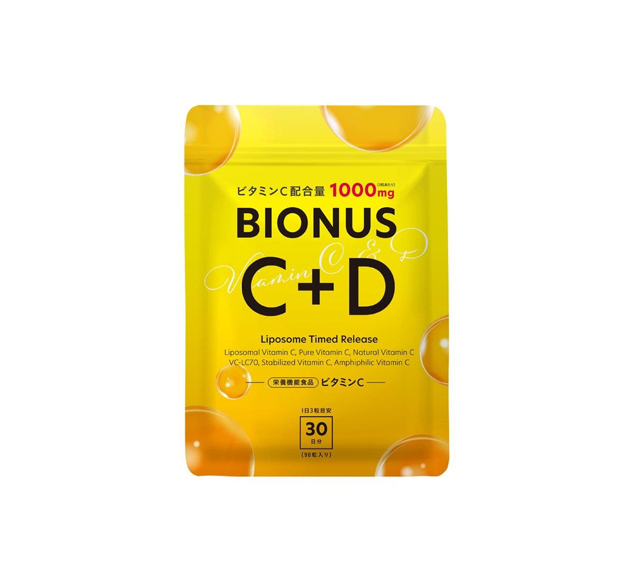 Вітамін C + D BIONUS (ліпосомальний, 1000 мг) — для імунітету та сяйва шкіри