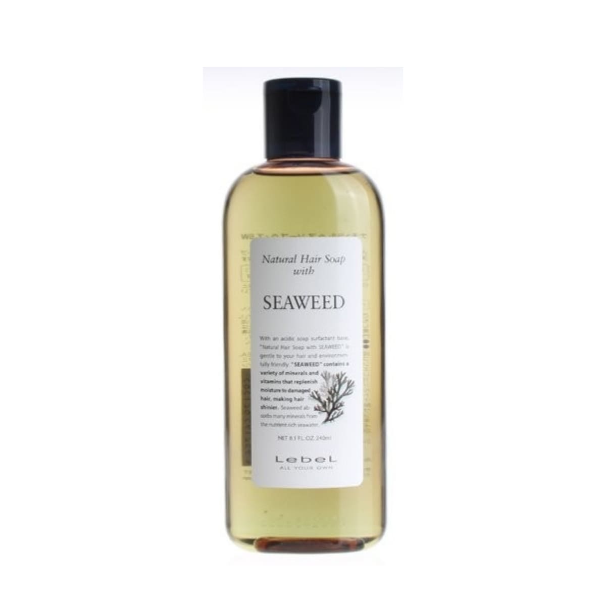 NATURAL HAIR SOAP WITH SEAWEED Шампунь «Морські водорості» для нормального і слабо пошкодженого волосся