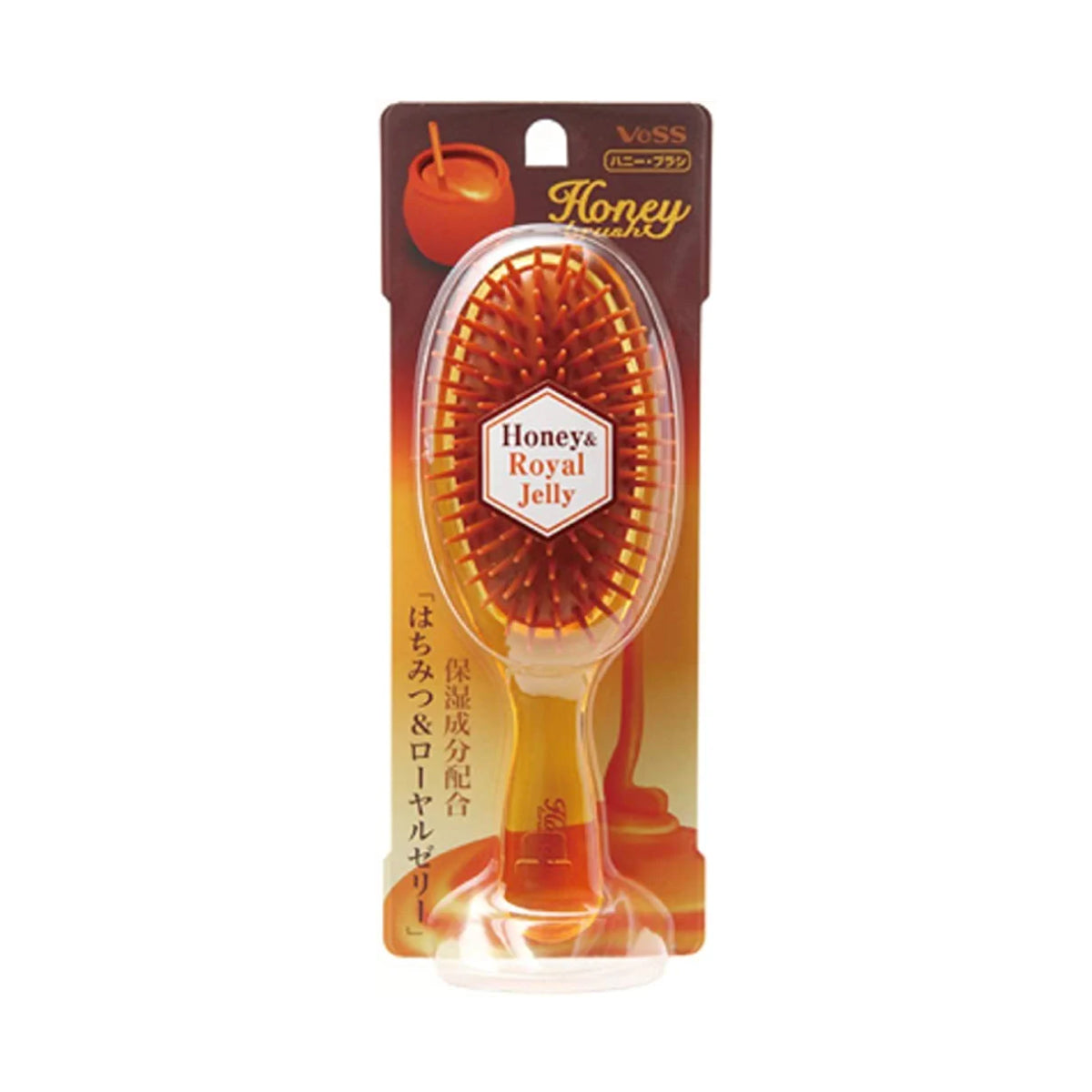 VeSS HONEY POLY HAIR BRUSH М'яка щітка для волосся із зволожуючими інгредієнтами (мед і маточне молочко)