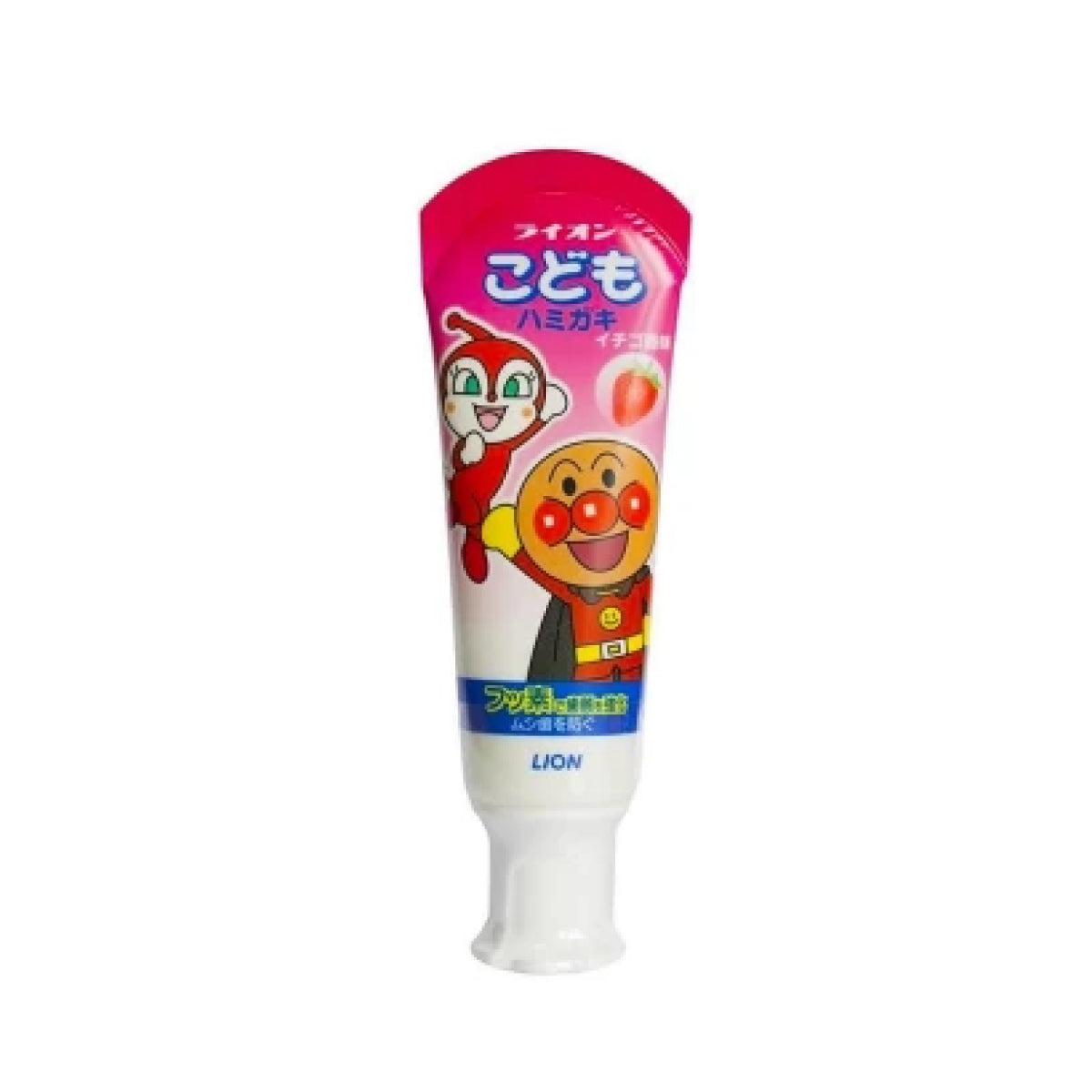 LION KIDS STRAWBERRY, 40g. Дитяча слабоабразивна зубна паста, зі смаком полуниці