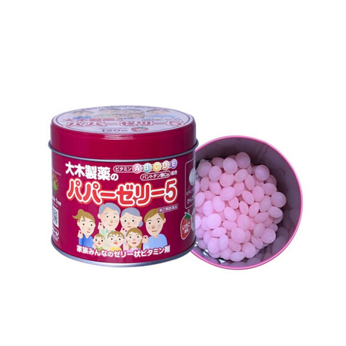OHKI PAPA JELLY 5 Дитячі желейні вітаміни з полуничним смаком