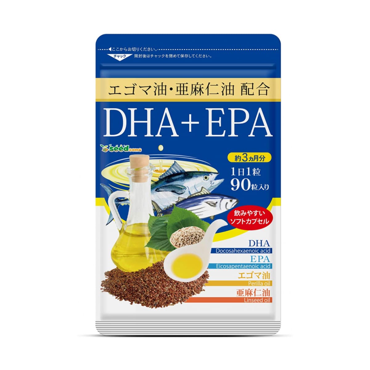 SEEDCOMS DHA+EPA, 90 Days Омега-3 риб'ячий жир