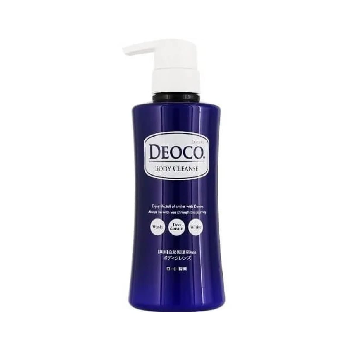 ROHTO DEOCO BODY CLEANSE MEDICATED DEODORANT WASH WHITE Гель для душа з лікувальним та дезодоруючим ефектом