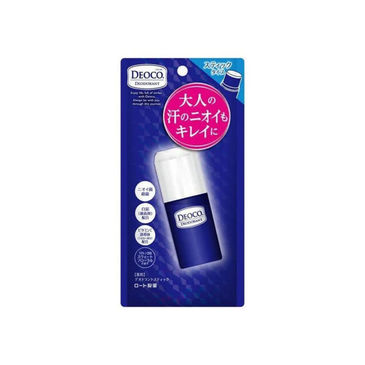 ROHTO DEOCO MEDICATED STICK 13 g Дезодорант з лактоном ( стік )