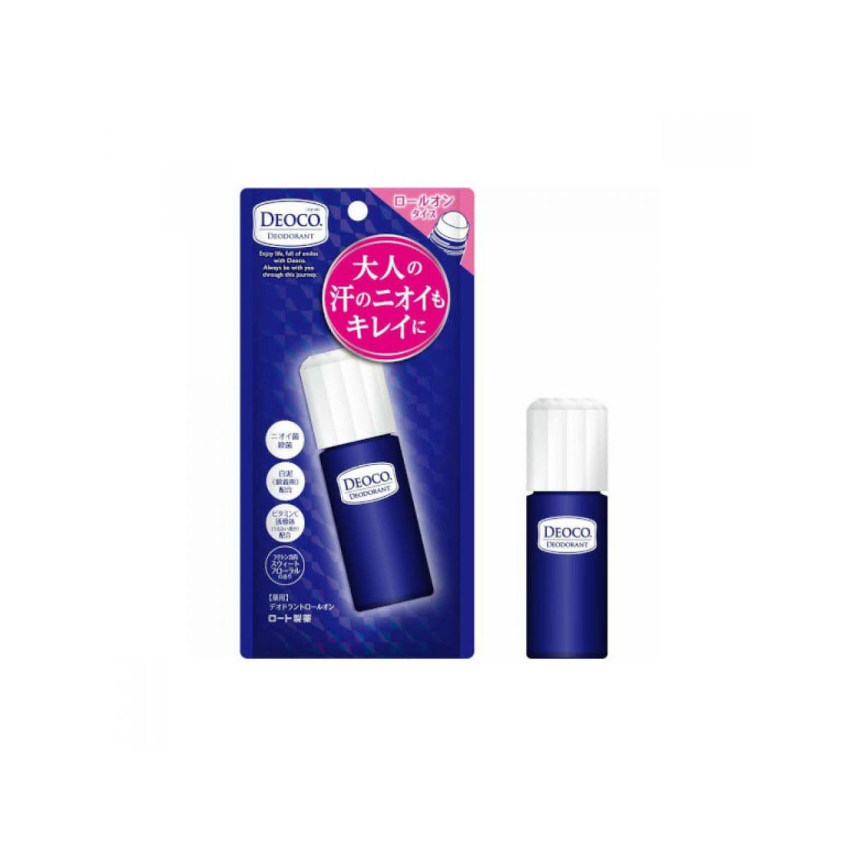 ROHTO DEOCO MEDICATED ROLL- ON 30 ml Роликовий дезодорант з лактоном