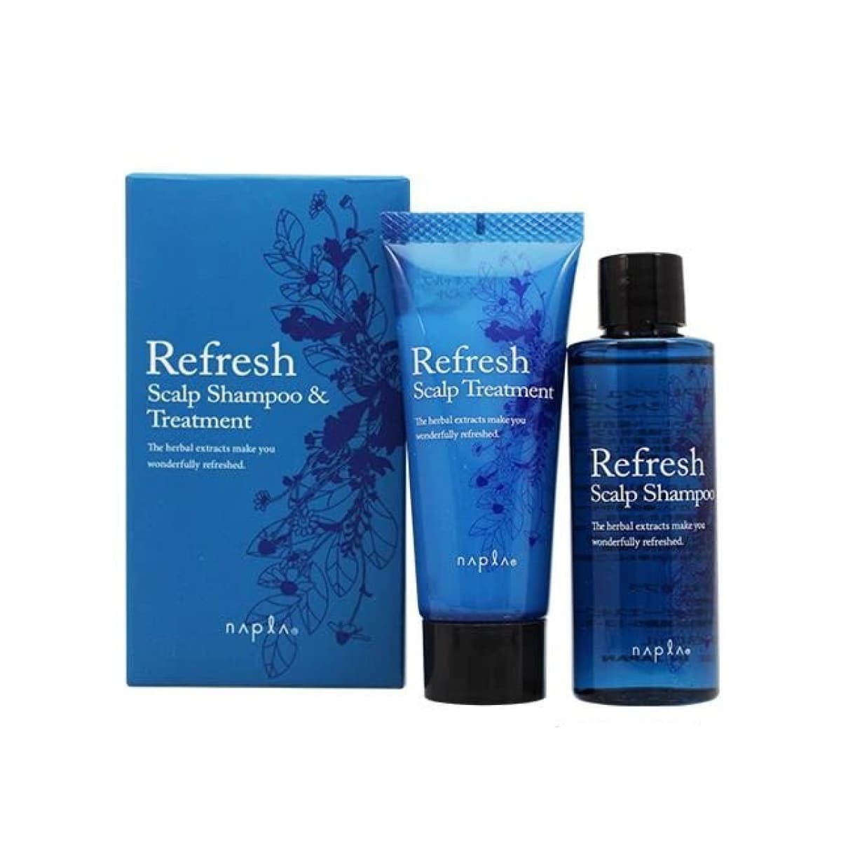 NAPLA REFRESH SCALP SHAMPOO & HAIR TREATMENT (60 ml & 40 ml) Набір для стимуляції росту волосся та боротьби з випаданням волосся