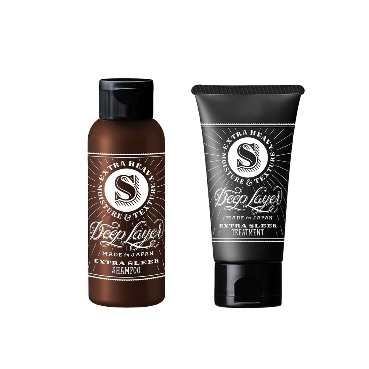 MOLTOBENE DEEP LAYER SHAMPOO AND TREATMENT EXTRA SLEEK, Mini Set (80 ml & 60 ml) Шампунь і маска для глибокого відновлення тонкого волосся