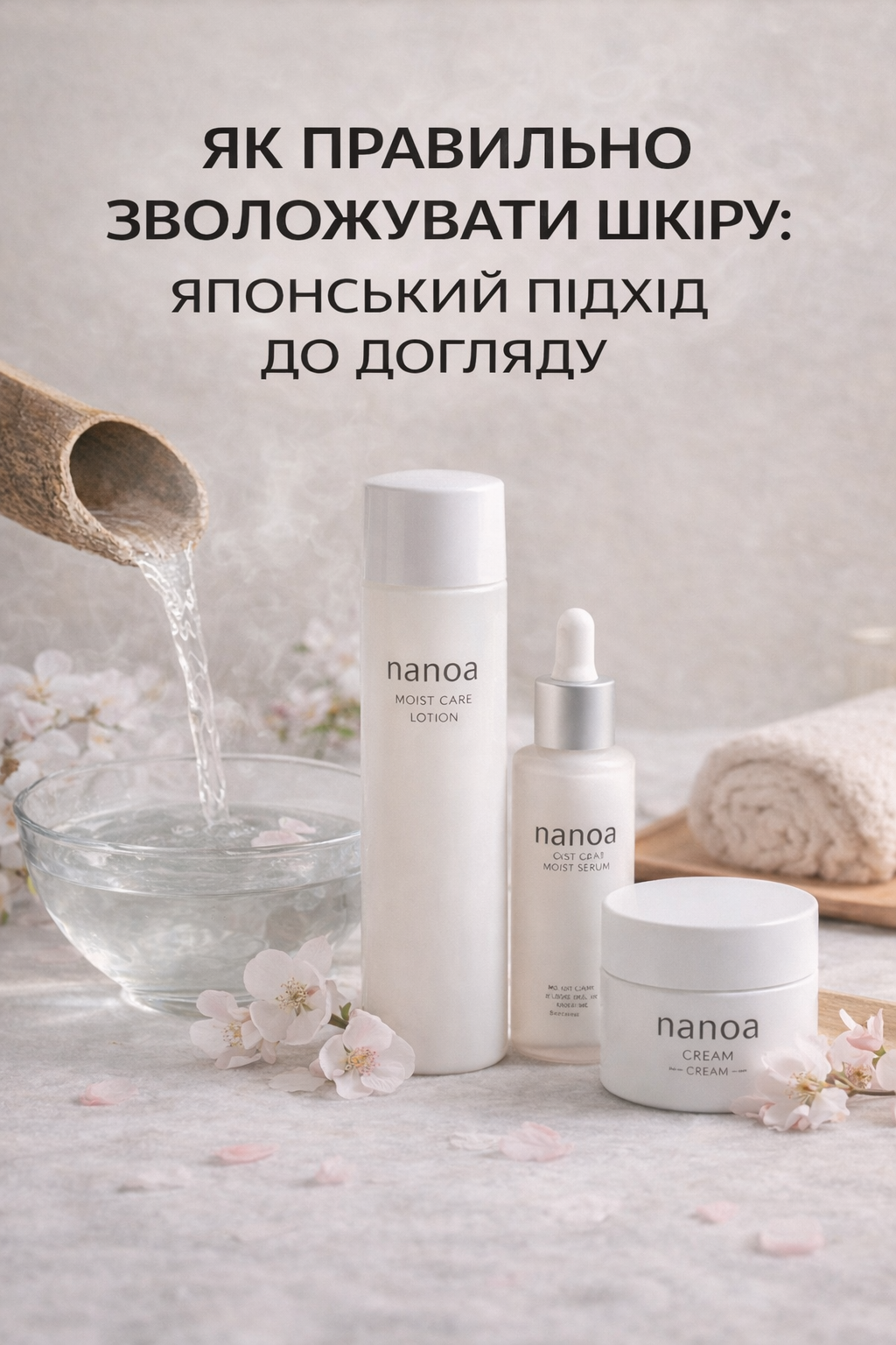 💧 Як правильно зволожувати шкіру: японський підхід до догляду