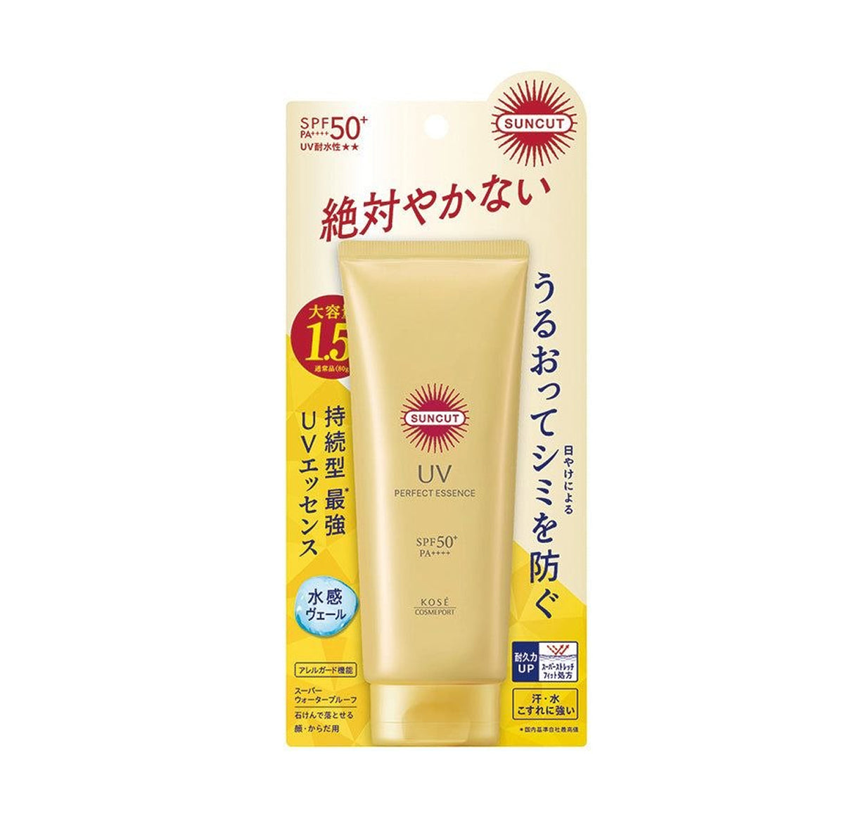 SUNCUT UV Perfect Essence SPF50+ PA++++ —  японська сонцезахисна есенція, 120 г