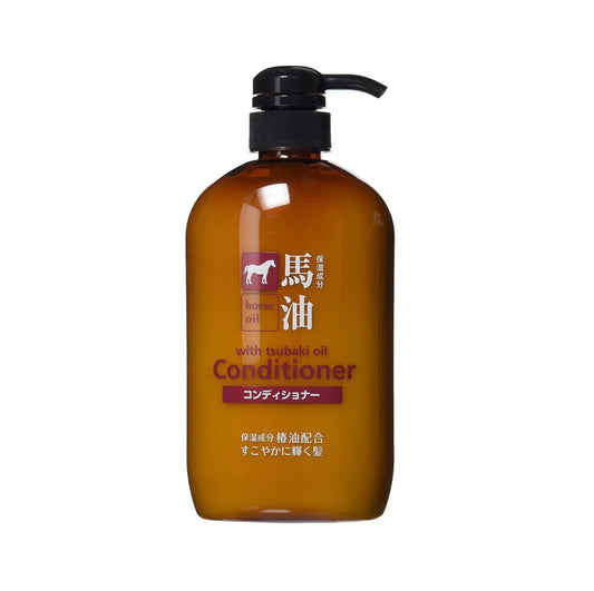 KUMANO YUSHI HORSE OIL CONDITIONER Кондиціонер для волосся без силіконів з кінською олією, 600 мл