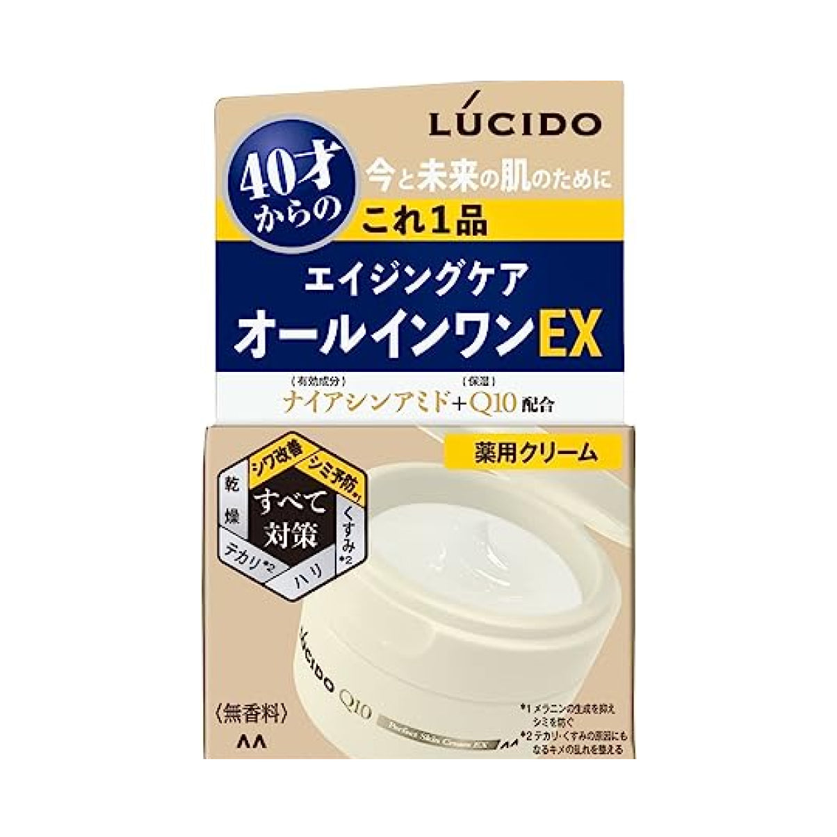 MANDOM LUCIDO PERFECT SKIN CREAM EX, Універсальний крем для чоловіків 40+