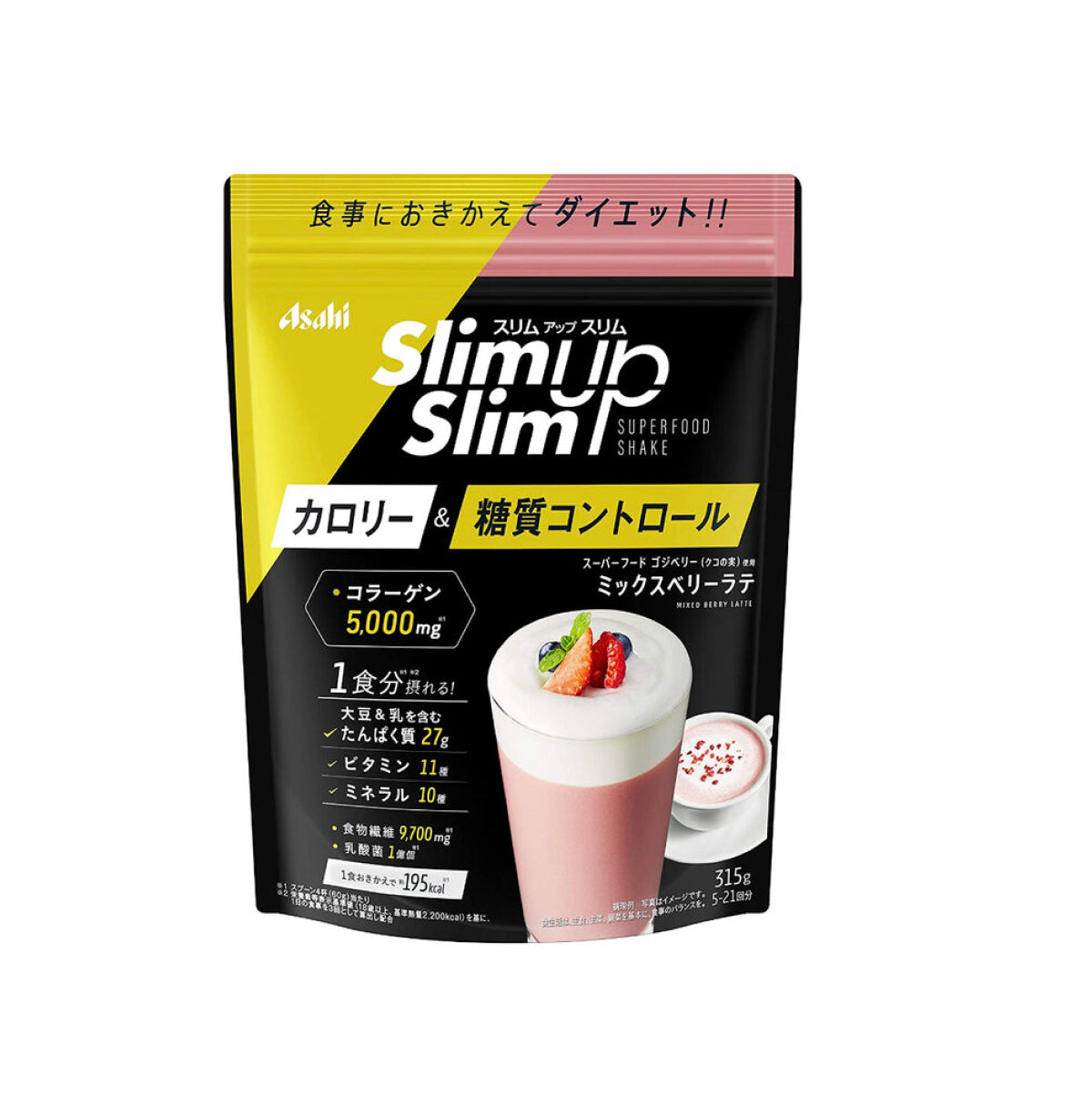 ASAHI SLIM UP SLIM Коктель для схуднення зі смаком ягід, 315 г