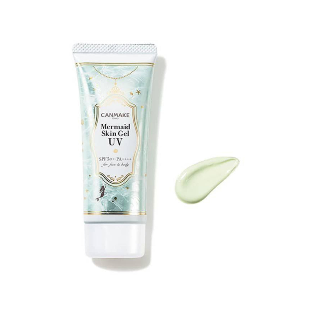 CANMAKE MERMAID SKIN GEL UV CICA MINT Гелевий сонцезахисний крем з SPF50+ PA++++