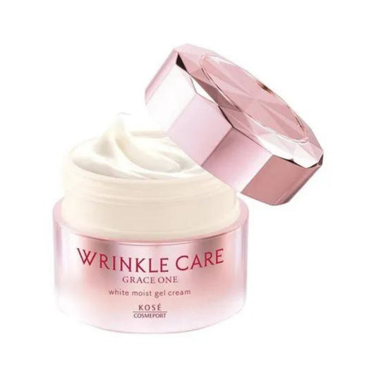 KOSE GRACE ONE Wrinkle Care White Moist Gel Cream Антивіковий крем проти пігментації, 100 г