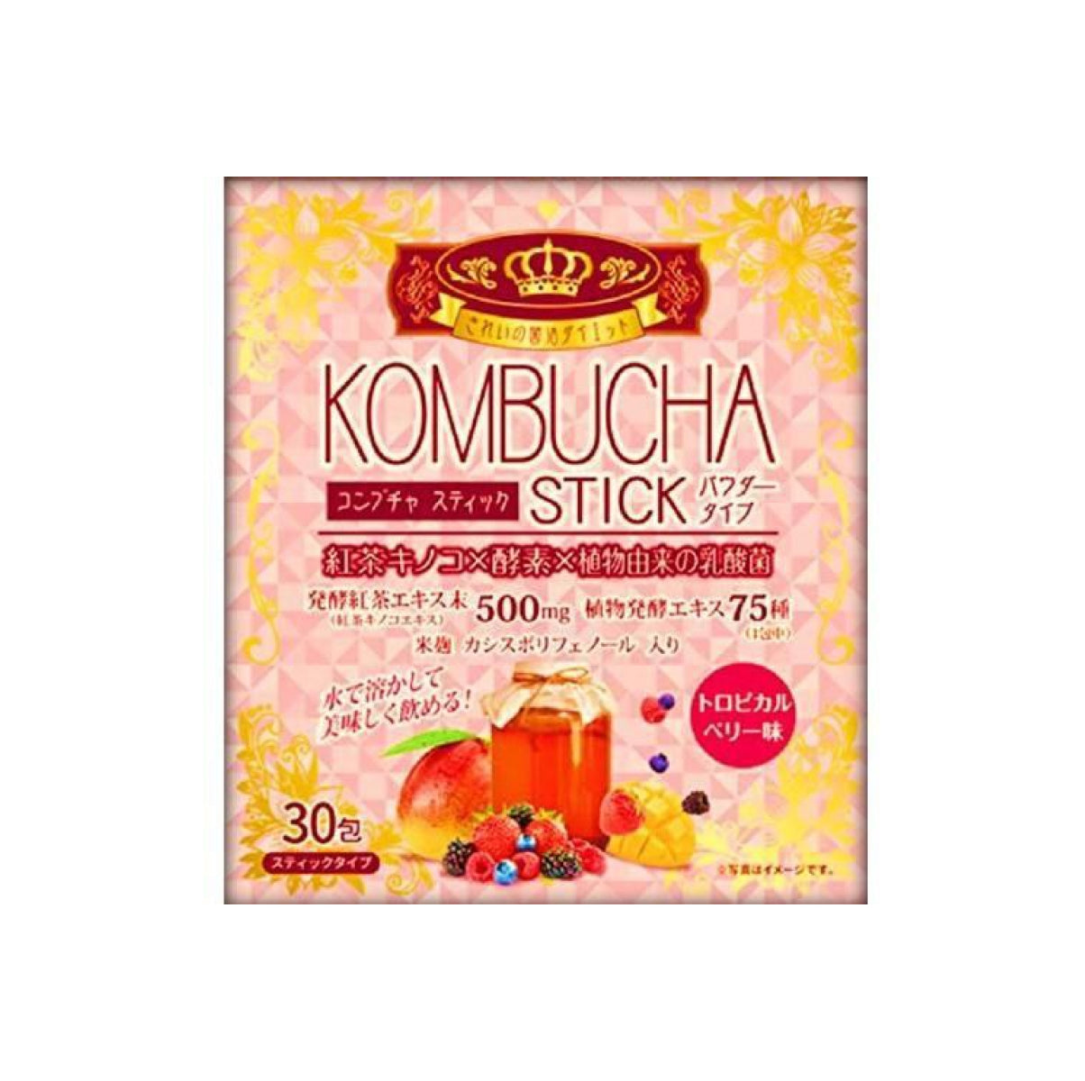 YUWA KOMBUCHA STICK Чайний гриб комбуча для імунітету 2g x 30