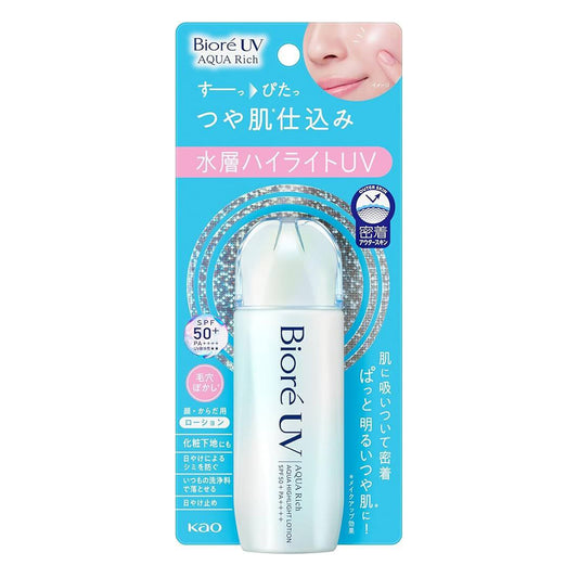 KAO Biore UV Aqua Rich Aqua Highlight Lotion SPF50+ PA++++Сонцезахисний лосьйон з ефектом хайлайтера