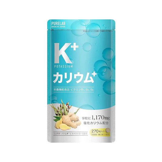 PURELAB К+ (Potassium) Калій з вітамінами B1, B2, B6, імбирем та ресвератролом