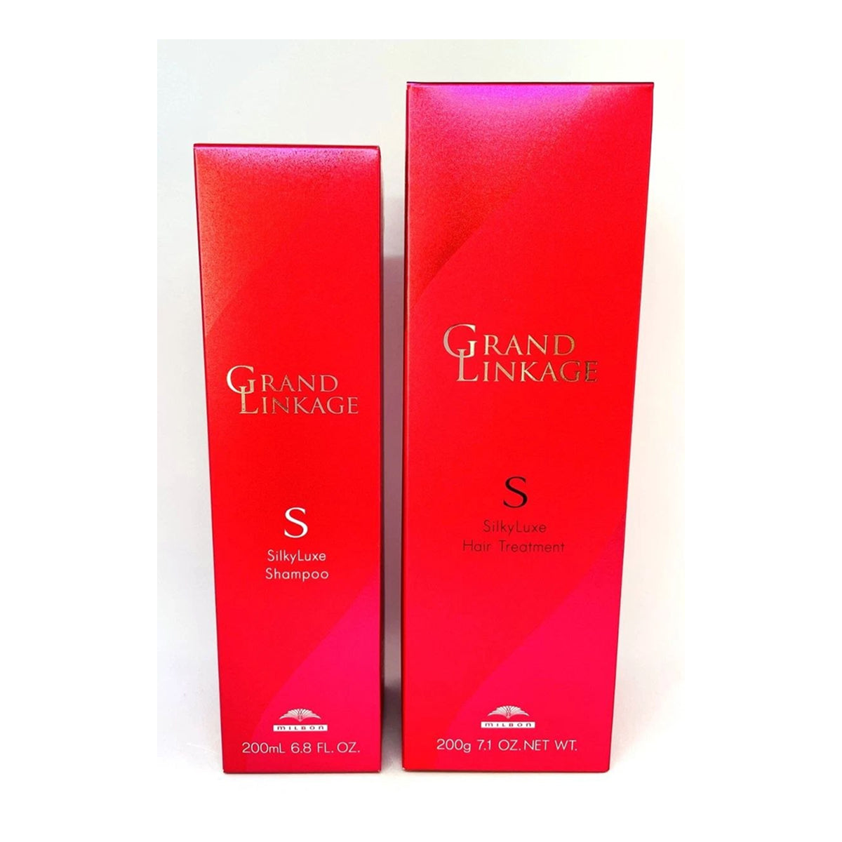 MILBON GRAND LINKAGE SilkyLuxe Shampoo & Hair Treatment S Набір для гладкості та сяйва волосся