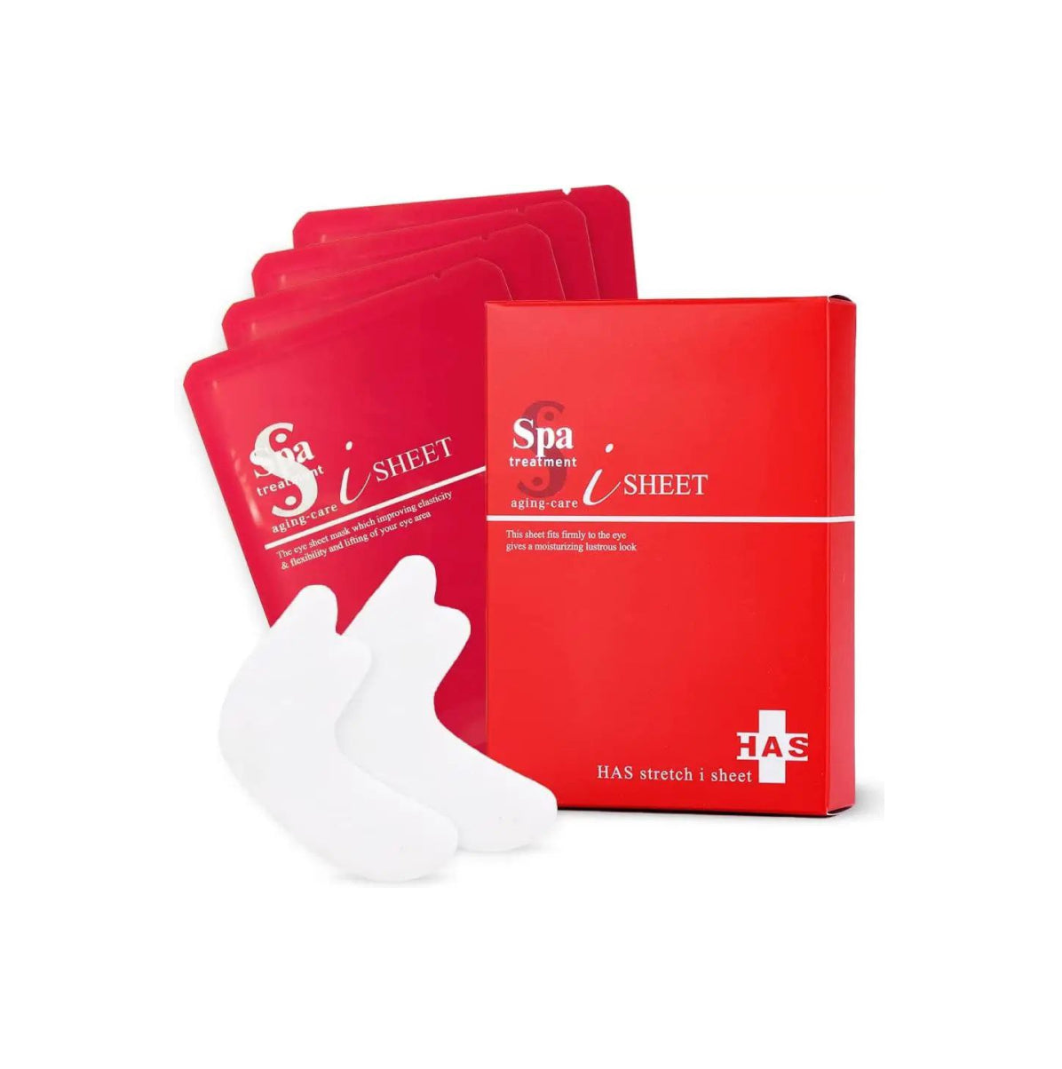 SPA TREATMENT HAS STRETCH I SHEET Antiaging patches with stem cell extract.