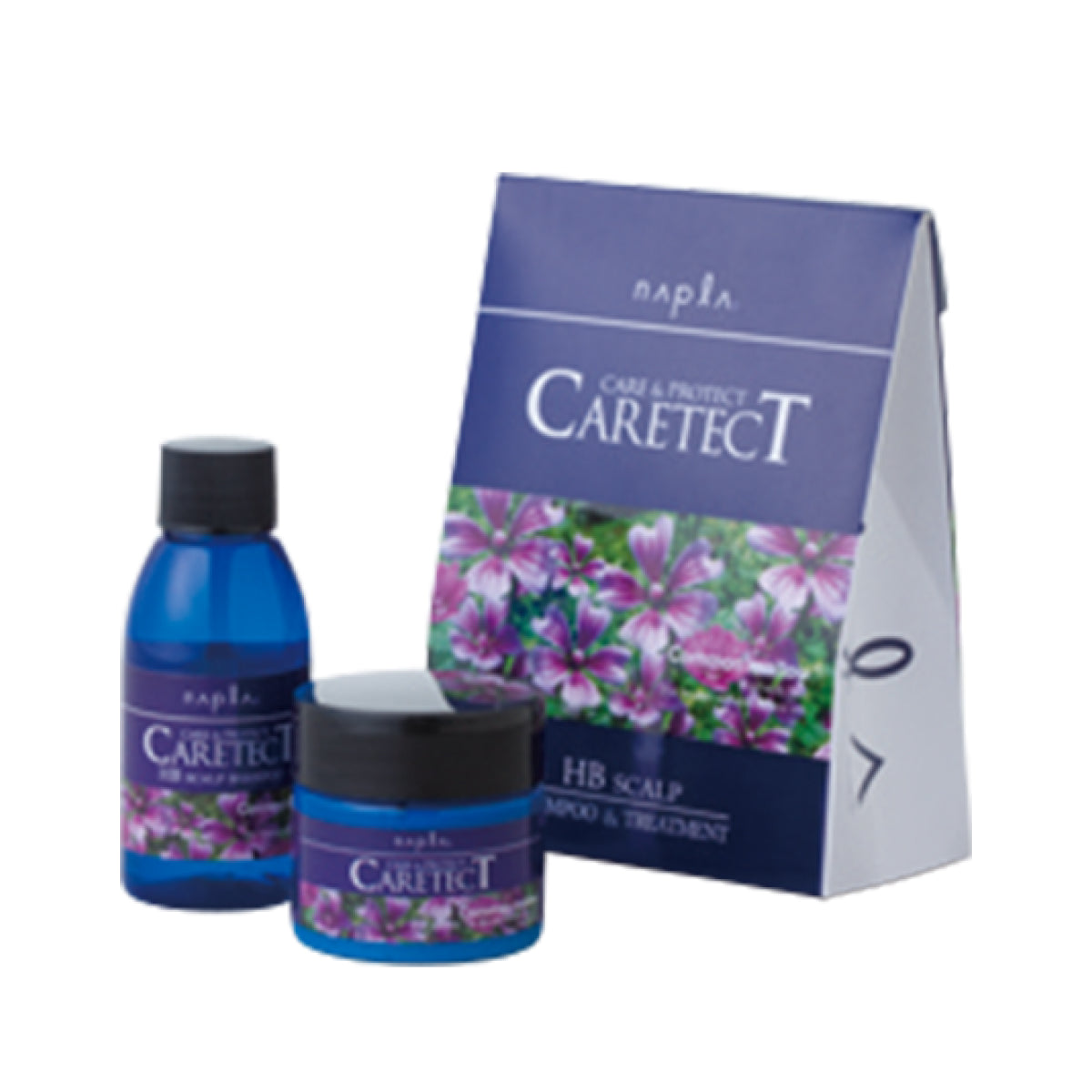 NAPLA CARETECT HB P SCALP SHAMPOO & SCALP TREATMENT (Trial Set) (50 ml & 50 g)  Шампунь і маска для нормалізації роботи сальних залоз і поліпшення стану шкіри голови